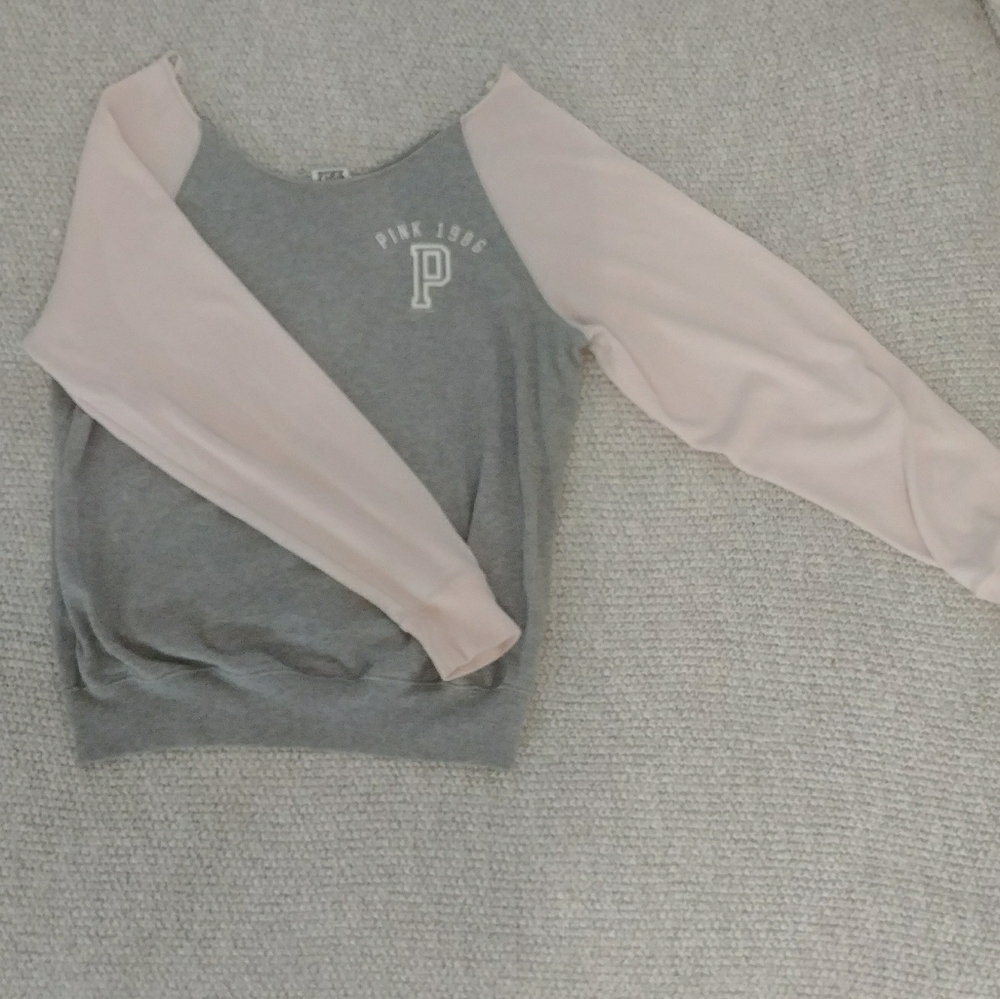 Victoria's Secret Pink off the shoulder sweatshirt